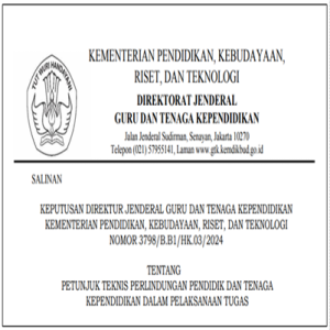 Kepdirjen GTK tentang Juknis Perlindungan GTK Dalam Tugas 1 Kepdirjen GTK tentang Juknis Perlindungan GTK Dalam Tugas