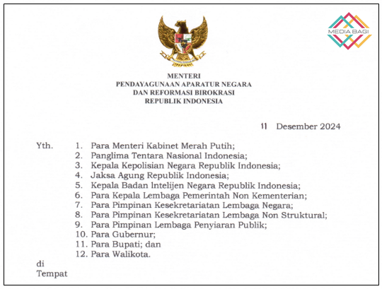 SE Menteri PANRB Nomor 6 Tahun 2024 tentang Penyelenggaraan Pelayanan Publik Pada Libur Natal 2024 dan Tahun Baru 2025 1 SE Menteri PANRB Nomor 6 Tahun 2024 tentang Penyelenggaraan Pelayanan Publik Pada Libur Natal 2024 dan Tahun Baru 2025