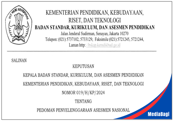 Pedoman Penyelenggaraan Asesmen Nasional 1 Pedoman Penyelenggaraan Asesmen Nasional