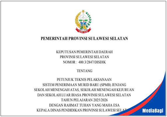 Juknis SPMB SMA SMK SLB Provinsi Sulawesi Selatan Tahun Ajaran 2025/2026 1 Juknis SPMB SMA SMK SLB Provinsi Sulawesi Selatan Tahun Ajaran 2025/2026