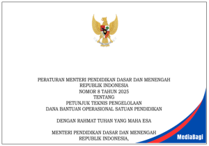 Permendikdasmen Nomor 8 Tahun 2025 tentang Juknis Pengelolaan Dana BOSP 1 Permendikdasmen Nomor 8 Tahun 2025 tentang Juknis Pengelolaan Dana BOSP
