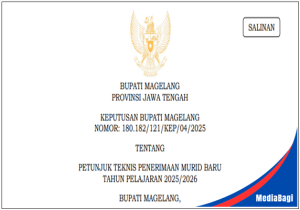 Juknis SPMB Kabupaten Magelang Tahun Ajaran 2025/2026 1 Juknis SPMB Kabupaten Magelang Tahun Ajaran 2025/2026