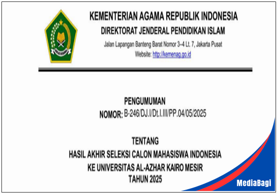 Pengumuman Hasil Akhir Seleksi Calon Mahasiswa ke Universitas Al Azhar 2025 1 Pengumuman Hasil Akhir Seleksi Calon Mahasiswa ke Universitas Al Azhar 2025