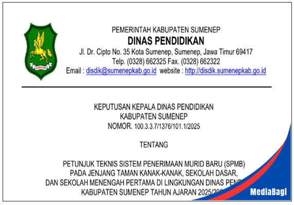 Juknis SPMB Kabupaten Sumenep Tahun Ajaran 2025/2026 1 Juknis SPMB Kabupaten Sumenep Tahun Ajaran 2025/2026