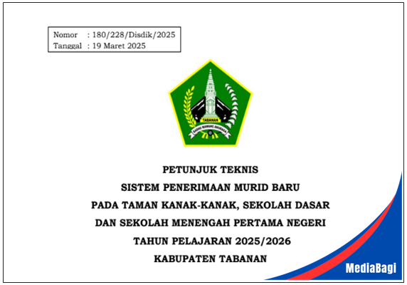 Juknis SPMB Kabupaten Tabanan Tahun Ajaran 2025/2026 1 Juknis SPMB Kabupaten Tabanan Tahun Ajaran 2025/2026