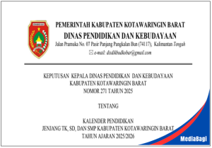 Kaldik Kabupaten Kotawaringin Barat TA 2025/2026 1 Kaldik Kabupaten Kotawaringin Barat TA 2025/2026
