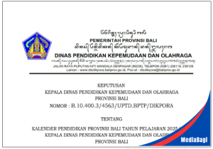Kalender Pendidikan Provinsi Bali TA 2025/2026 1 Kalender Pendidikan Provinsi Bali Tahun Ajaran 2025/2026
