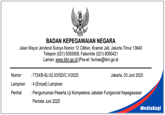 Pengumuman Peserta Uji Kompetensi Jabatan Fungsional Kepegawaian Periode Juni 2025 3 Pengumuman Peserta Uji Kompetensi Jabatan Fungsional Kepegawaian Periode Juni 2025