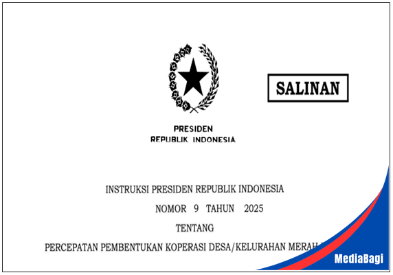 Inpres Nomor 9 Tahun 2025 tentang Percepatan Pembentukan Koperasi Desa/Kelurahan Merah Putih 1 Inpres Nomor 9 Tahun 2025 tentang Percepatan Pembentukan Koperasi Desa/Kelurahan Merah Putih