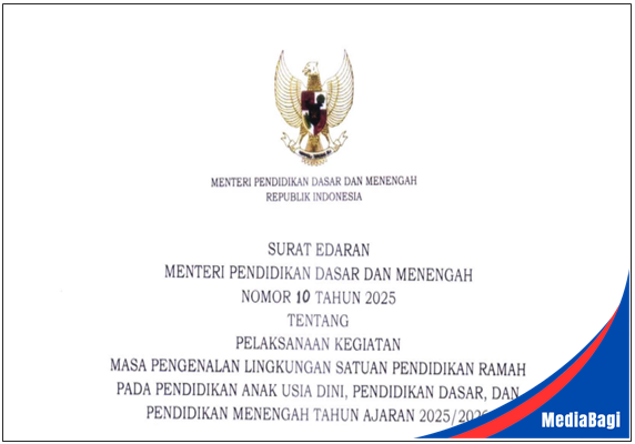 Surat Edaran Mendikdasmen tentang Pelaksanaan MPLS Ramah TA 2025/2026 1 Surat Edaran Mendikdasmen tentang Pelaksanaan MPLS Ramah TA 2025/2026